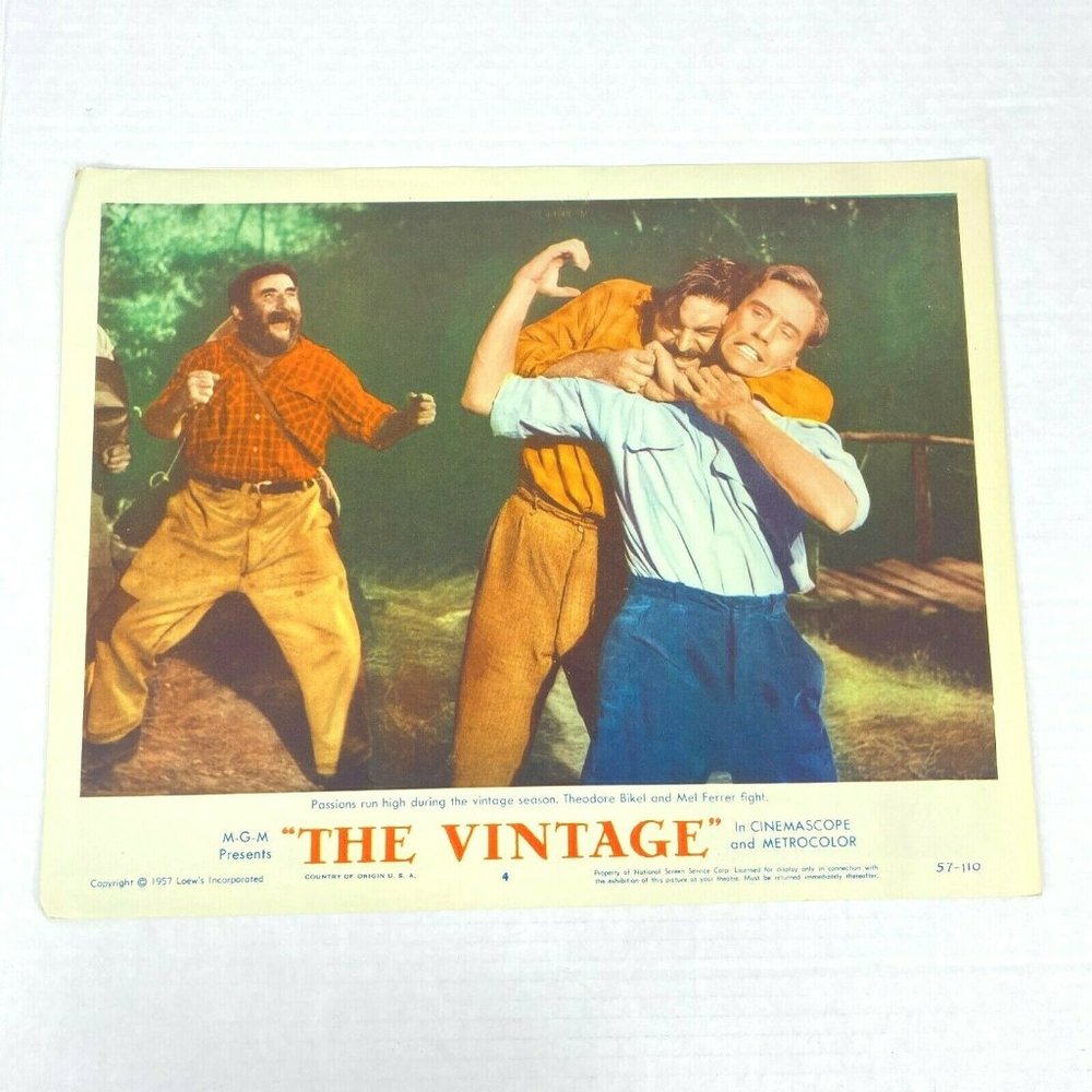 The Vintage 1957 Original Lobby‎ Card Movie Poster PIER ANGELI MEL FERRER Noir